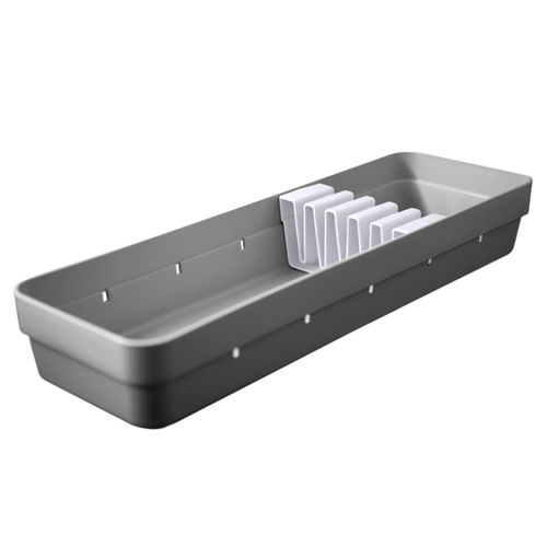 Oorganizador de Facas para Gaveta Logic Chumbo OU 11,4x34,6x5,5 cm