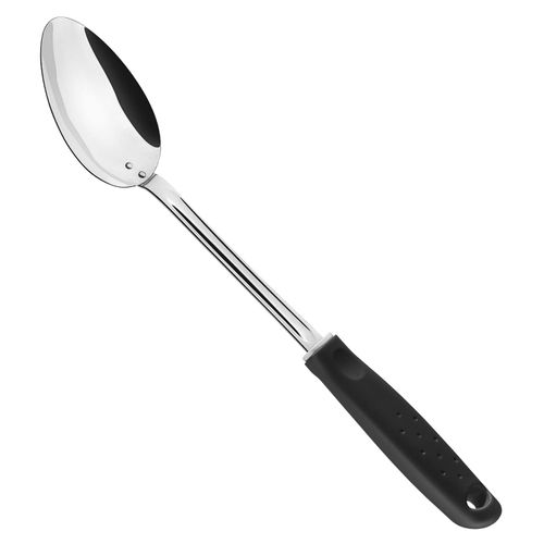 Colher para Arroz Utilitá Tramontina Preto em Aço Inox