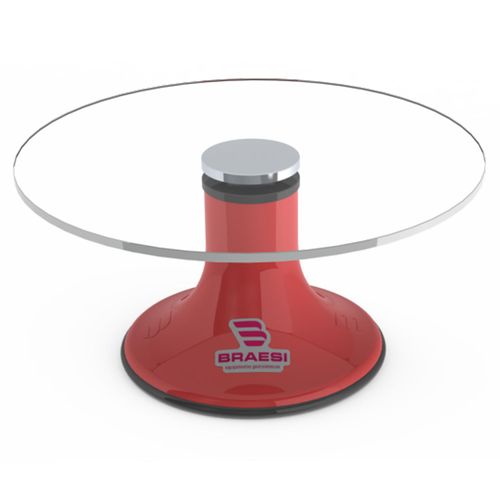Bailarina para Confeitar Giratória Profissional Vermelho Braesi 30 cm