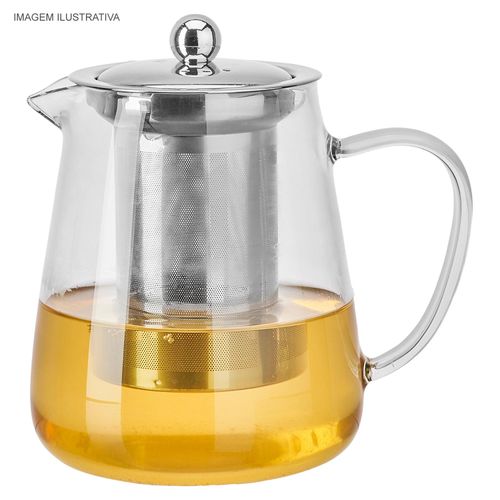 Chaleira em Vidro Borossilicato Hauskraft 750 ml com Infusor