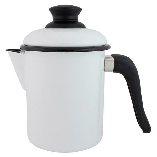 Leiteira Esmaltado 900 ml Branca Ewel
