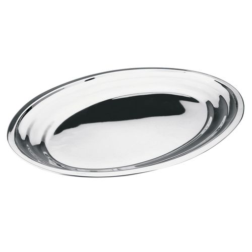 Travessa Rasa Hércules em Aço Inox 40x30 cm