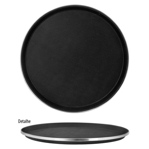Bandeja Redonda Antiderrapante 35,5 cm Uny Home