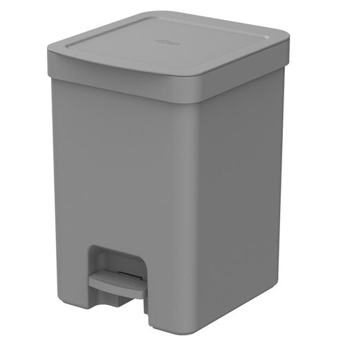 Lixeira Trium OU 12 Litros com Pedal Chumbo