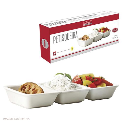 Petisqueira Hauskraft com 3 Divisões 28 cm