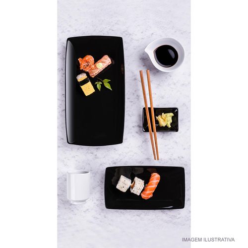 Bandeja Oriental Rasa Germer 30 cm Preta