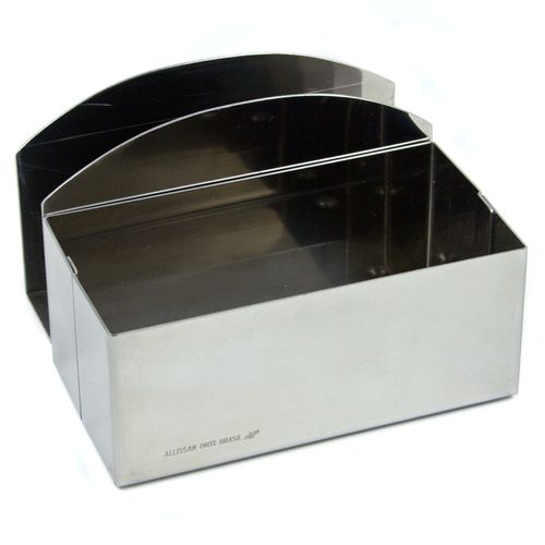 Porta Guardanapo e Sachê em Aço Inox Allissan Inox