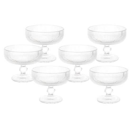 Jogo de Taça para Sobremesa Sleek Mimo Style com 6 Peças