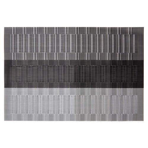 Serviço Americano Loom Listra Grafite Copa 35x48 cm