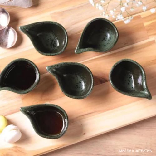 Molheira Oval Orgânica Greenery 40 ml Porto Brasil 8x6 cm