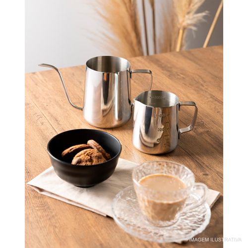 Leiteira Bico de Pato Lyor 600 ml em Aço Inox