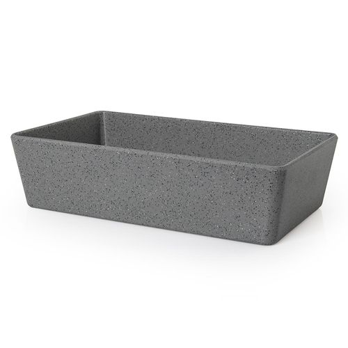 Travessa Buffet 1/4 Goumet Mix 65mm Cinza Stone