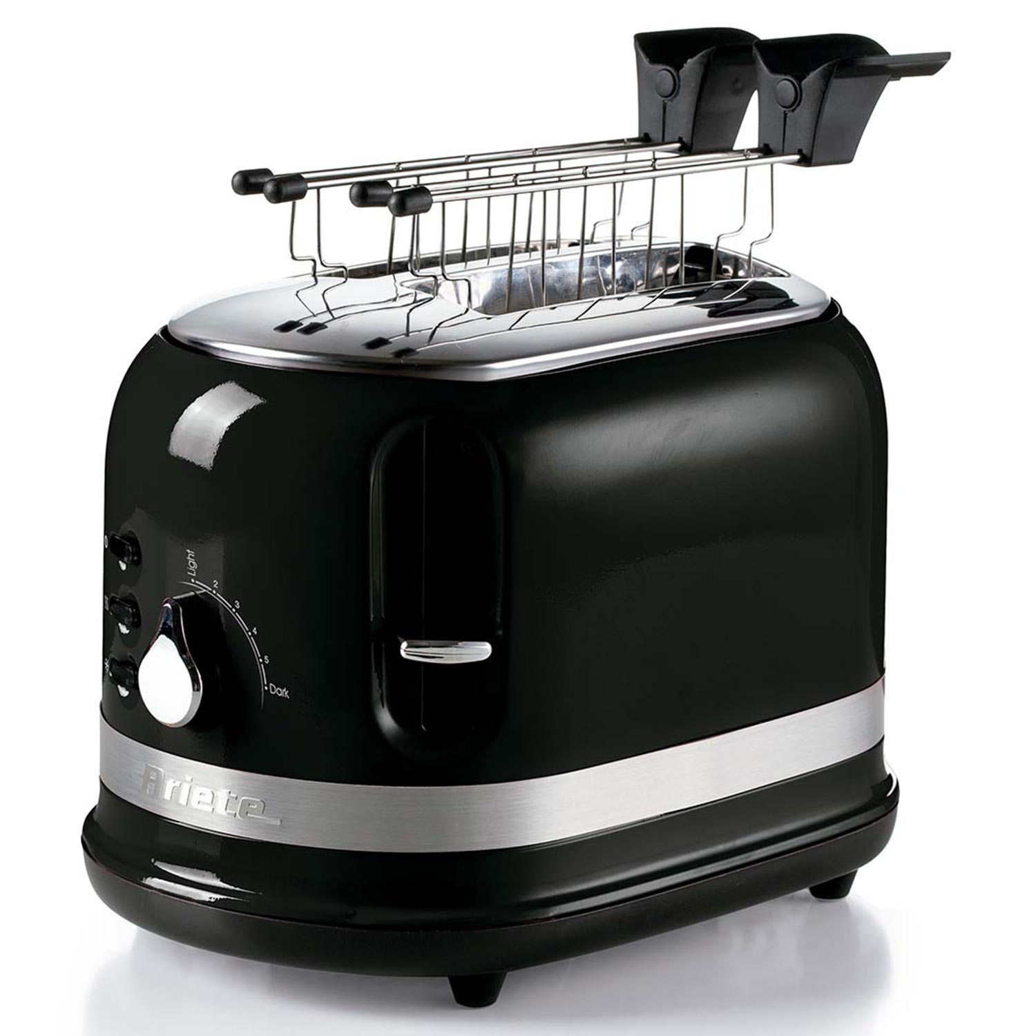 Torradeira Elétrica Moderna Ariete Preta 127v