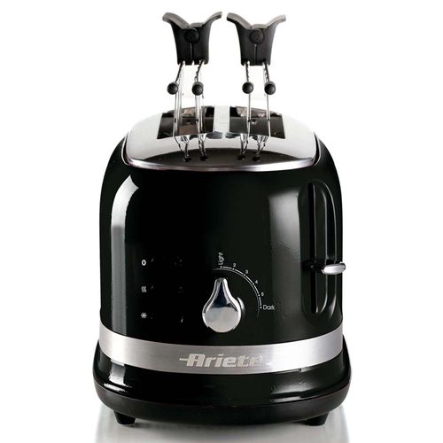 Torradeira Elétrica Moderna Ariete Preta 127v