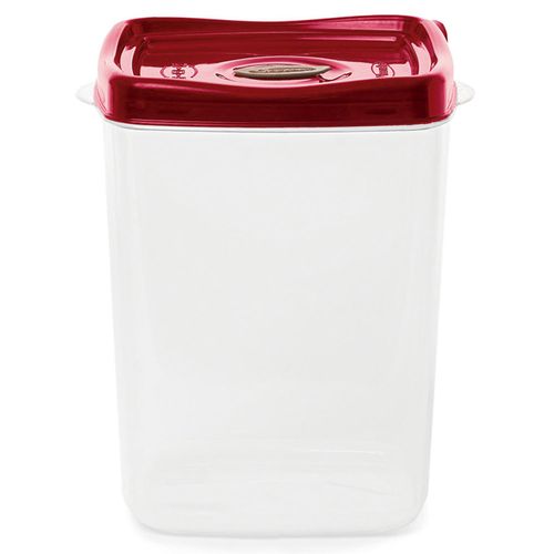 Porta Mantimentos Quadrado 4,5 Litros Vermelho