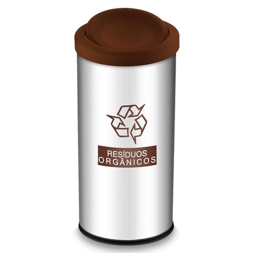 Lixeira Decorline Brinox 40,5 Litros com Tampa