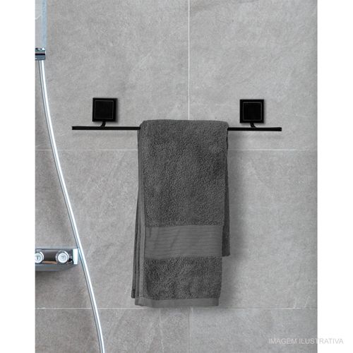 Porta Toalha Arthi com Dupla Face Preto