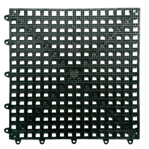 Piso Modular Acqua Kap Kapazi 30x30x8 cm Preto com 6 Peças