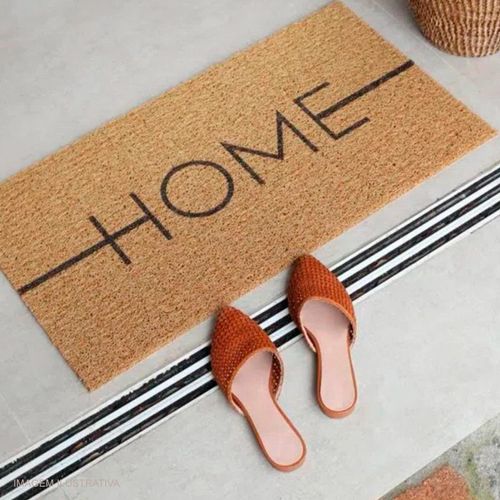 Tapete Capacho Vinil Terral Home Kapazi 40x75 cm Bege