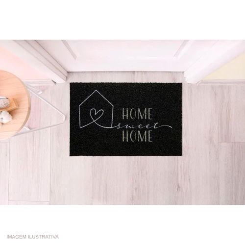 Tapete Capacho Vinil Superprint Home Kapazi 40x60 cm Preto