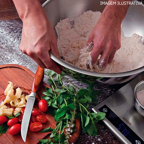 Pote Cucina para Armazenar Tramontina 36 cm 12,3 Litros em Aço Inox sem Tampa