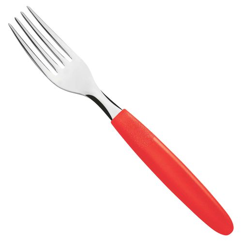 Garfo de Mesa Ipanema Tramontina em Aço Inox Vermelho