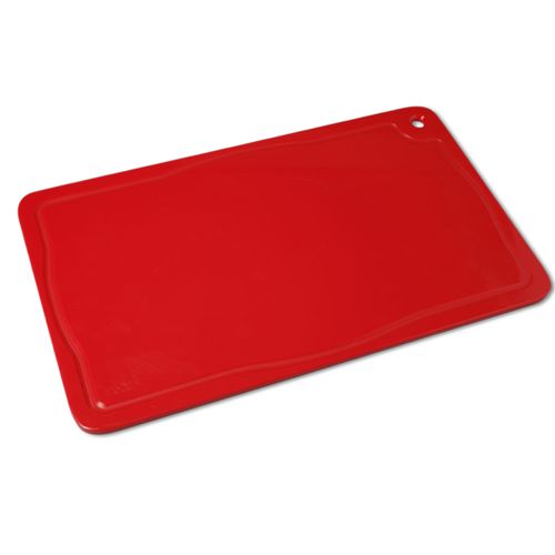 Placa de Corte Vermelha Pronyl com Canaleta 50x30x1 cm