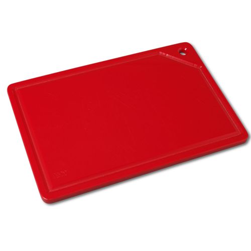 Placa de Corte Vermelha Pronyl com Canaleta 37x25x1,5 cm
