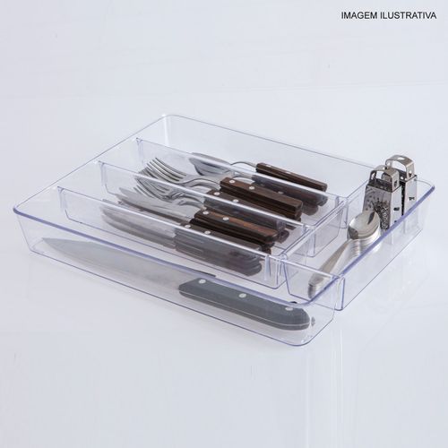 Organizador Multiuso Diamond com Divisórias 36x28x5 cm Paramount