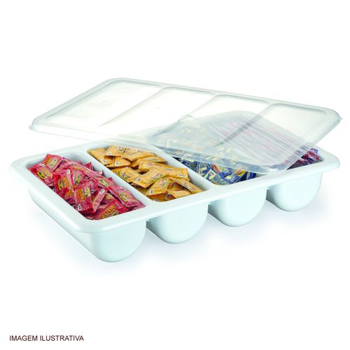 Organizador Multiuso Bioprátiko 32,9x54,1 cm com Tampa Pleion