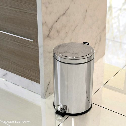 Lixeira Inox Tramontina 20 Litros com Pedal