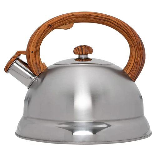 Chaleira Mimo Style em Aço Inox 3 litros com Alça de Bambu