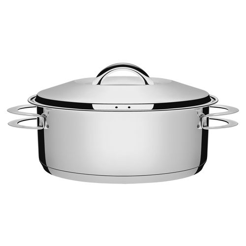 Caçarola Rasa Solar Tramontina 2,5 Litros em Aço Inox 20 cm