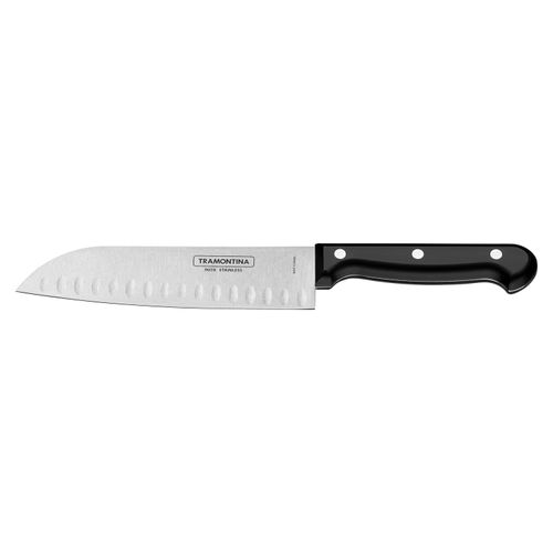 Faca Santoku para Fatiar e Picar Ultracorte 7" Tramontina em Aço Inox