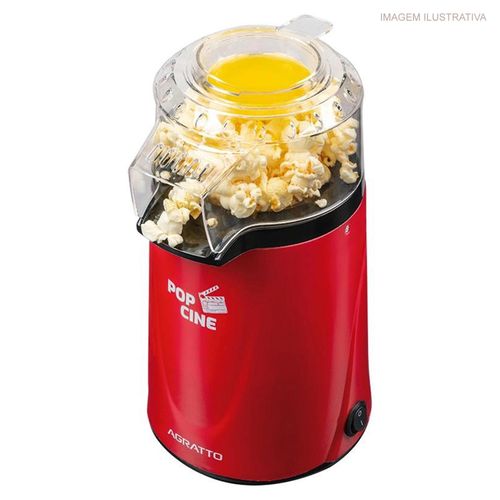 Pipoqueira Elétrica Pop Cine Agratto Vermelha 127v
