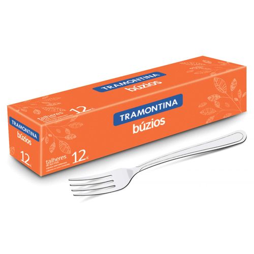 Garfo de Sobremesa Búzios Tramontina em Aço Inox