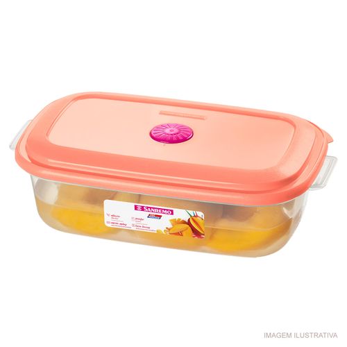 Pote Retangular Alto Sanremo 1,1 Litros