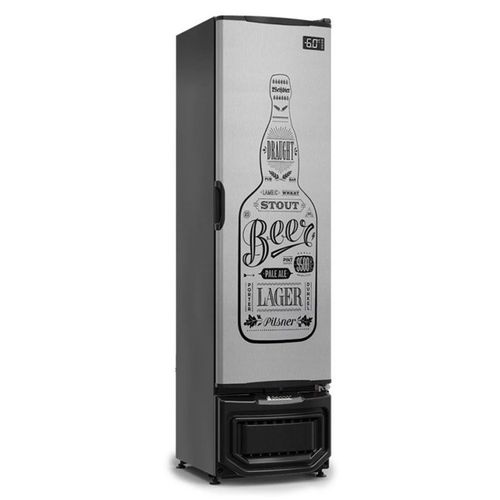 Cervejeira 228 Litros GCB-23E GW TI Gelopar com Porta Cega Tipo Inox 127v