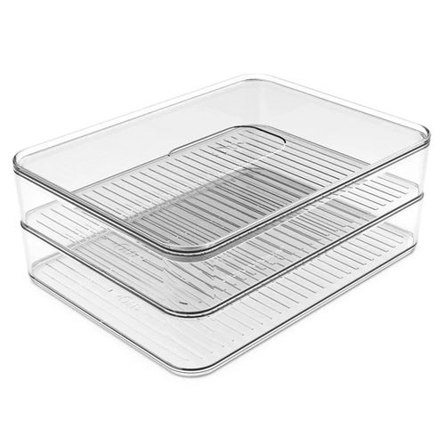 Porta Frios Duplo Clear Fresh OU Empilhável