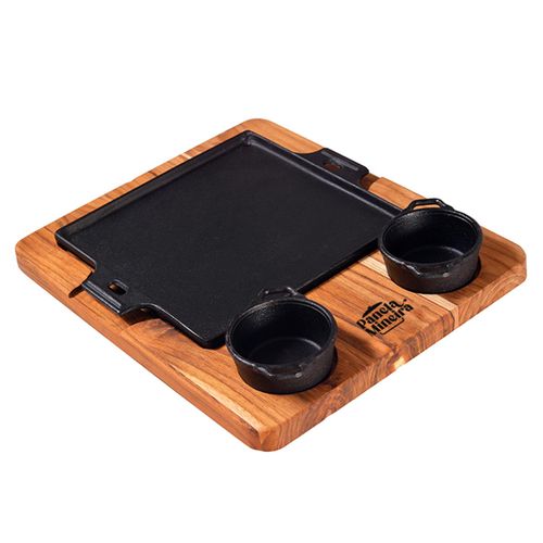 Conjunto de Chapas Quadrada 22x22 cm com Molheiras Fumil