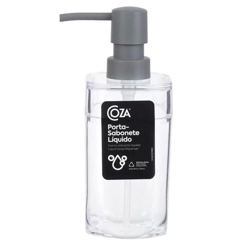 Porta Sabonete Líquido Splash Coza 290 ml Cristal