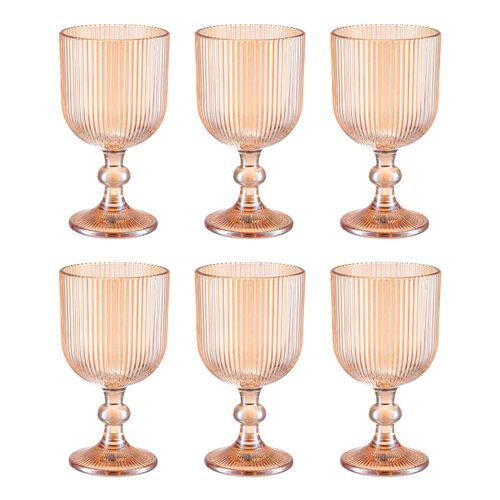 Jogo de Taças Cameratta Ambar Luster 365 ml com 6 Peças Lhermitage