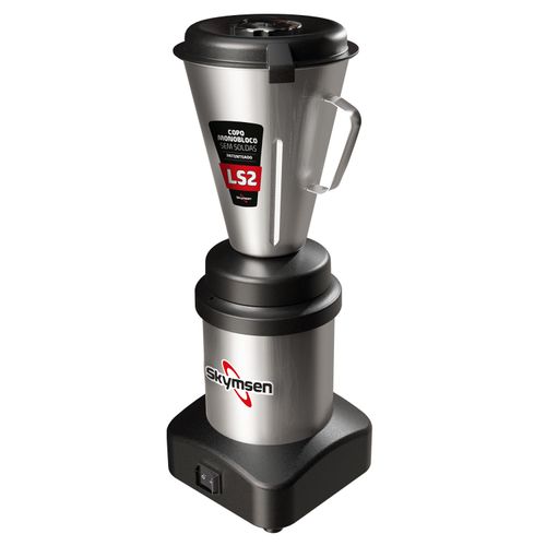 Liquidificador Comercial Baixa Rotação 2 Litros Skymsen em Aço Inox Bivolt
