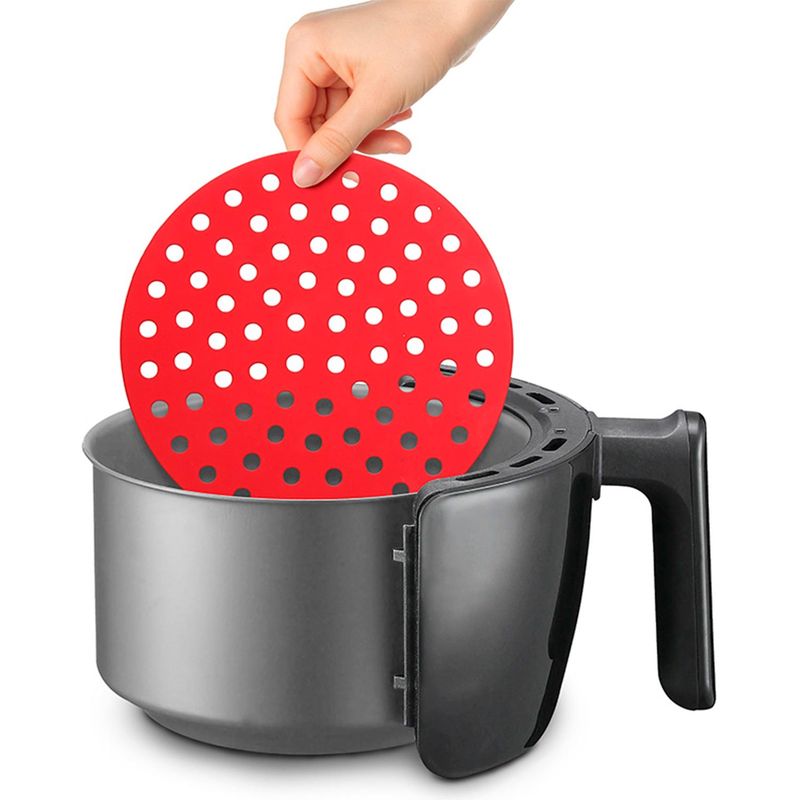 Forro_para_Airfryer_Hauskraft_em_Silicone_Redondo_20_cm_Vermelho_1045342
