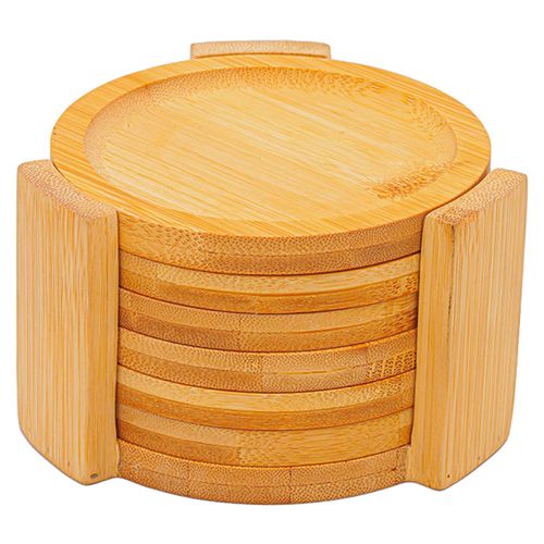 Conjunto de Porta Copos Redondo Mimo Style com Suporte 6 Peças