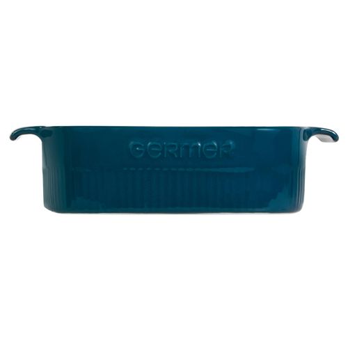 Travessa Refratária Quadrada Germer com Asa 21x21 cm Verdigris