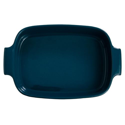 Travessa Refratária Retangular Germer com Asa 30x21 cm Verdigris