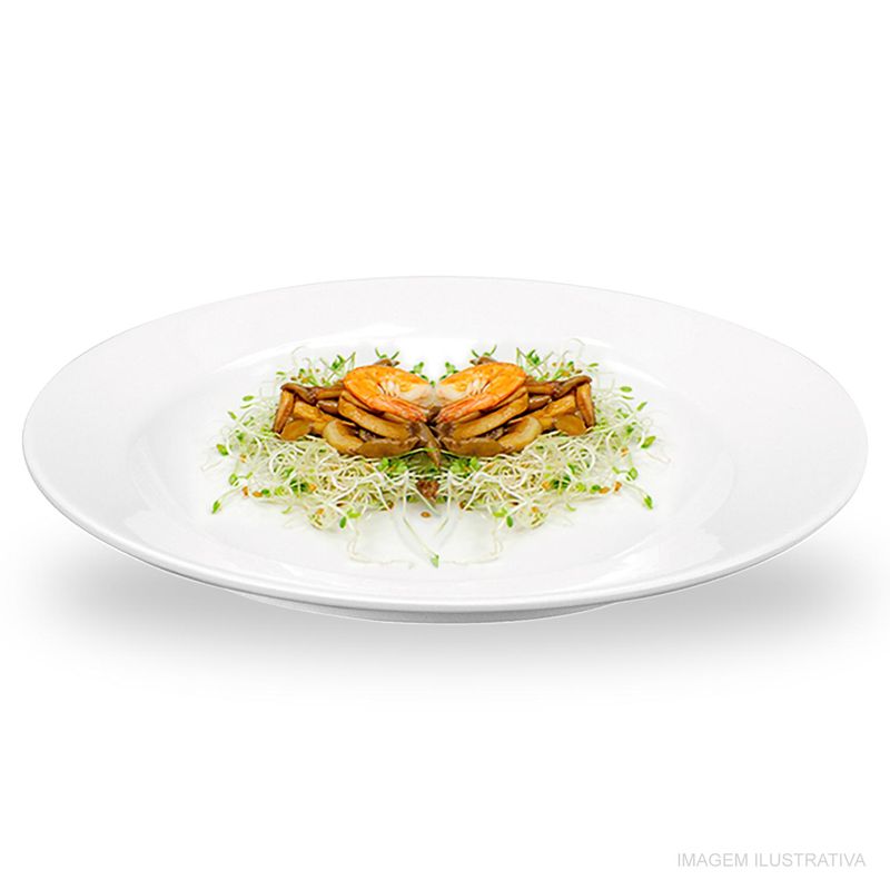 Prato_Raso_Melamina_Gourmet_Mix_255_cm_Branco_1037832