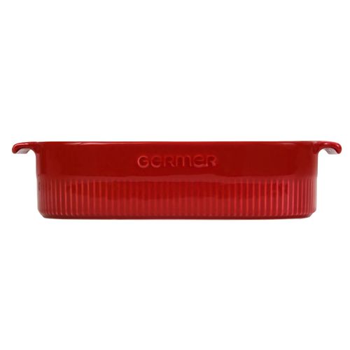 Travessa Refratária Retangular Germer 28x17,5 cm Vermelha