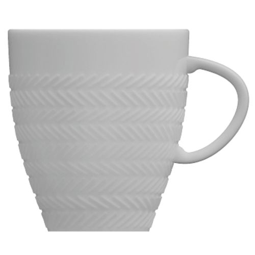Caneca Chevron Germer 310 ml  Branca